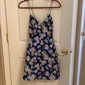 Alice and Olivia blue flower dress size 4